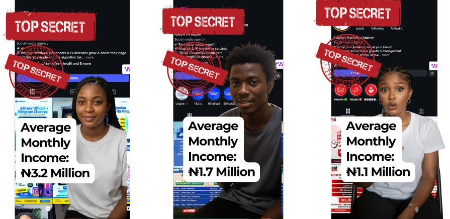 Monthly income from agency accounts running this model